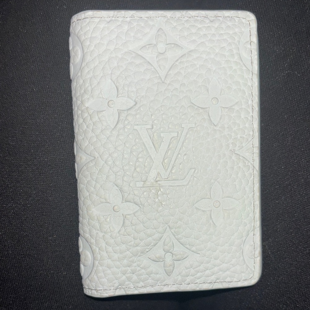 Louis Vuitton White Embossed Wallet